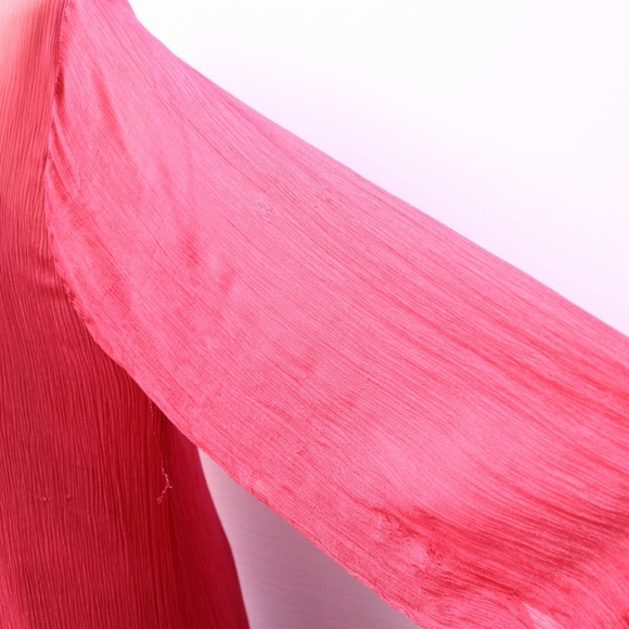 Anthropologie by MAGALI PASCAL Inez Midi Dress,Pink Medium,relaxed fit lace trim - Picture 5 of 12